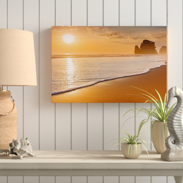 East Urban Home Ocean Sunset Wall Art on Canvas & Reviews Wayfair.co.uk